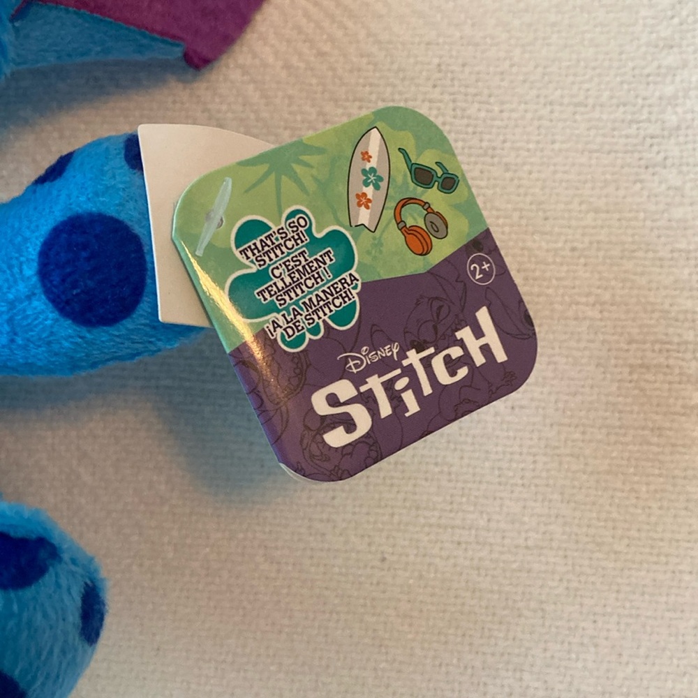Disney Stitch Plush Toy Blue and Red New - Picture 2 of 5